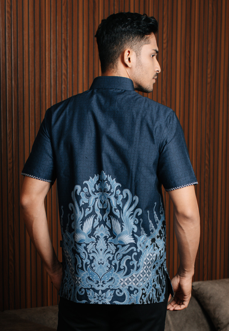 Hadinata Embroidery Batik Kemeja Pendek Davanka Dinea-0